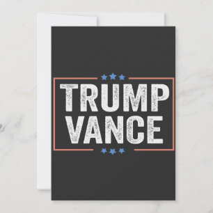 Invitation Trump Vice-Président Vance Président Election USA