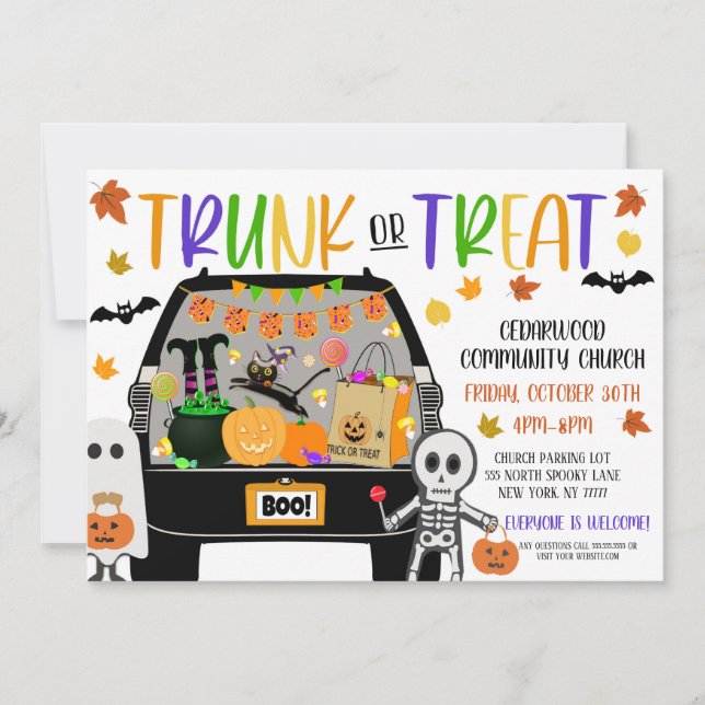 Invitation Trunk or Treat (Devant)