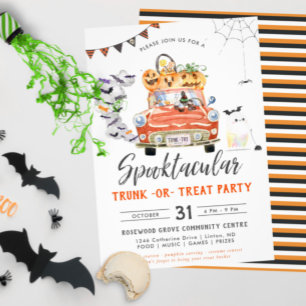 Invitation Trunk Ou Treat   Baby shower Halloween