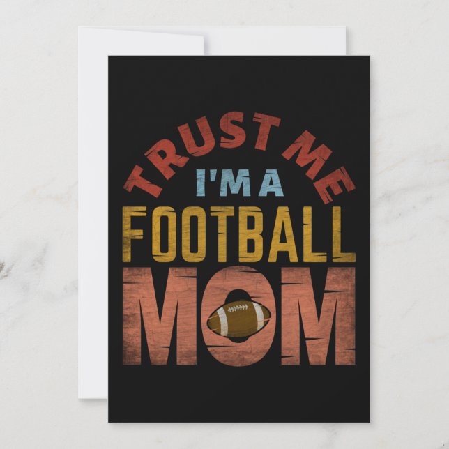 INVITATION TRUST ME I'M A FOOTBALL MOM (Devant)