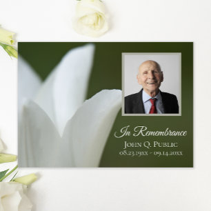 Invitation Tulipe du printemps blanc sur l'anniversaire de la