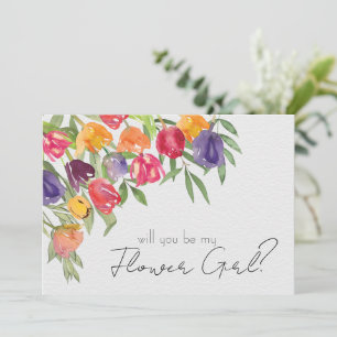 Invitation Tulipes et verdure lumineuses Proposition de Demoi