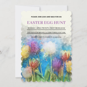 Invitation Tulipes printanières, Ester hunt egg