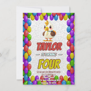 Invitation Turquie Anniversaire personnalisé Enfants Invitati