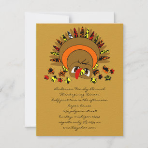 Invitation Turquie mignonne