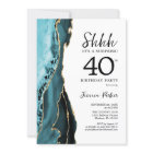 Turquoise Agate Or Blanc Surprise 40e anniversaire