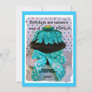 Invitation Turquoise de Cupcake