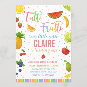 Invitation Tutti Frutti   Fruit Fête Anniversaire