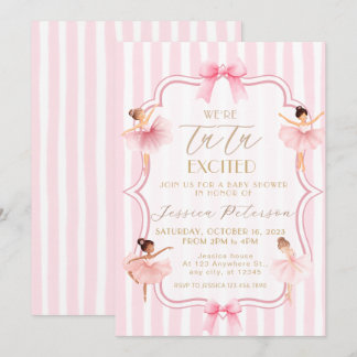 Invitation Tutu Baby-Shower de Ballerine Enthousiaste