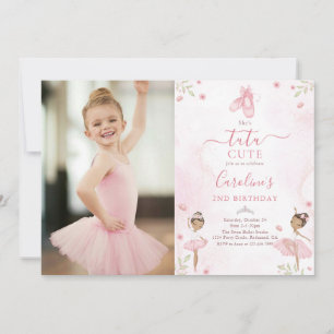 Invitation Tutu Cute Ballet Danseuse Ballerina Anniversaire P