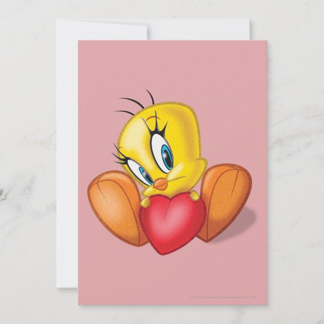 Invitation TWEETY™ Holt Heart (Devant)