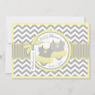 Invitation Twin Girls Tutus Chevron Baby shower d'impression
