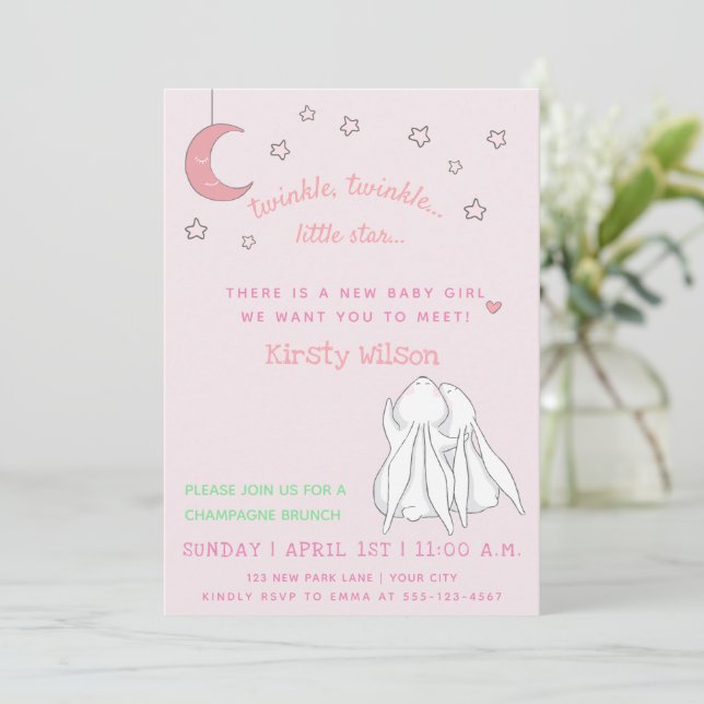 Invitation Twinkle scintille petite étoile Meet & Greet Baby  (Debout devant)