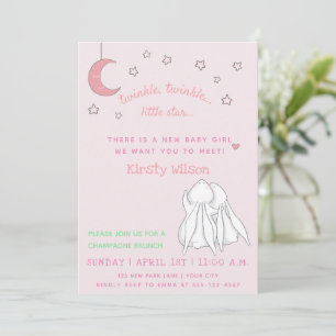 Invitation Twinkle scintille petite étoile Meet & Greet Baby 