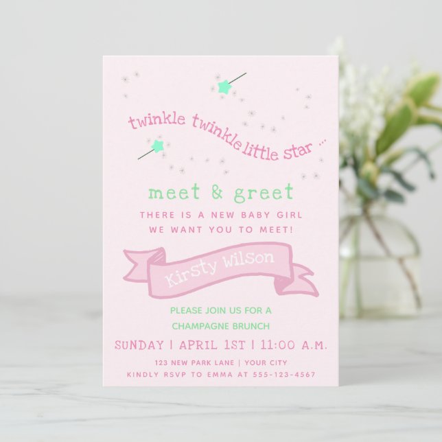 Invitation Twinkle scintille petite étoile Meet & Greet Nouve (Debout devant)
