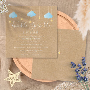 Invitation Twinkle Sprinkle Little Star Baby Sprinkle /Shower