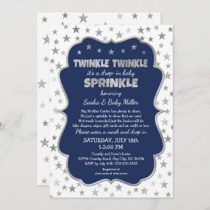 Invitation Twinkle Twinkle Drop in Baby Sprinkle