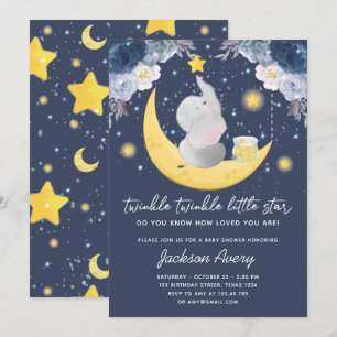 Invitation Twinkle Twinkle Little Star Baby Baby shower