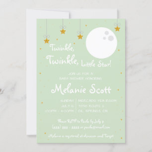 Invitation Twinkle, Twinkle, Little Star ! Baby shower
