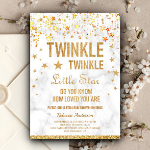 Invitation Twinkle Twinkle Little Star Baby shower