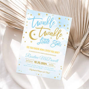 Invitation Twinkle Twinkle Little Star Baby shower