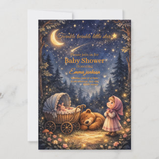 Invitation Twinkle Twinkle Little Star Baby Shower