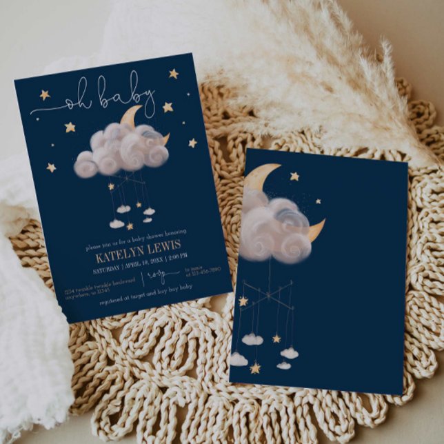 Invitation Twinkle Twinkle Little Star Baby shower de la mari (Créateur téléchargé)