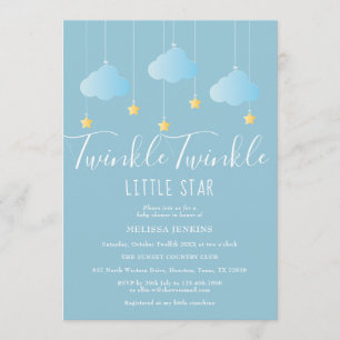 Invitation Twinkle Twinkle Little Star Baby shower / Sprinkle