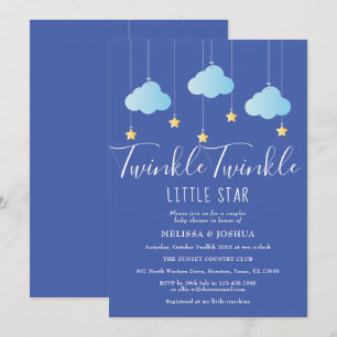 Invitation Twinkle Twinkle Little Star Baby shower / Sprinkle