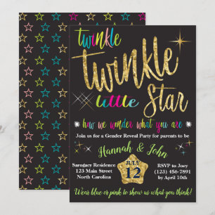 Invitation Twinkle Twinkle Little Star Genre Reveal