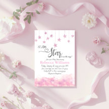 Twinkle Twinkle Little Star Pink Girl Baby Shower