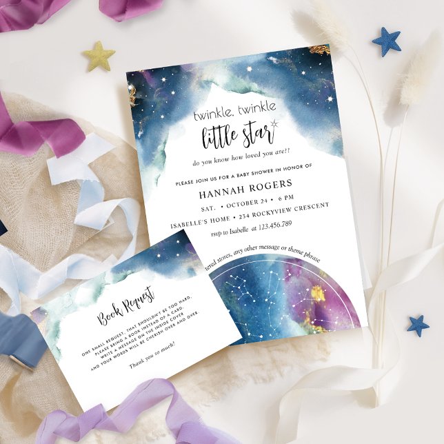 Invitation Twinkle, Twinkle Little Star Unisex Baby shower (Créateur téléchargé)