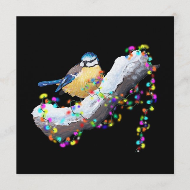 Invitation Twinkle Twinkle Little Tit (Devant)