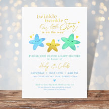 Twinkle Twinkle Notre petit Baby shower Star