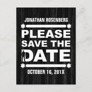 Invitation Type gras Barre Mitzvah Enregistrer la date en noi