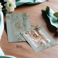 Type moderne minimaliste Mint Green Overlay Grad P
