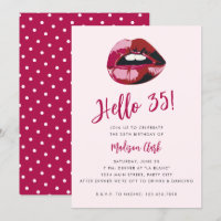 Typographie audacieuse Lèvres rose rouge moderne 3