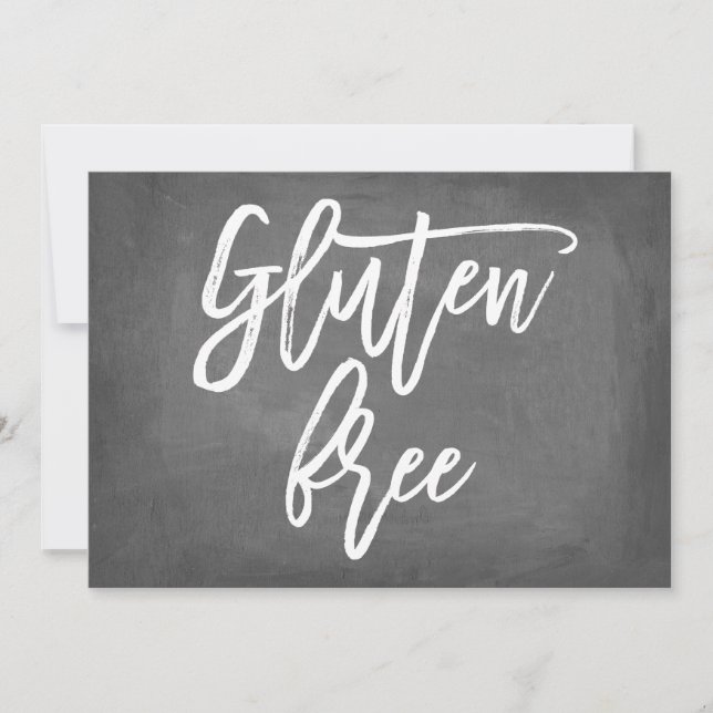 Invitation Typographie Chaleureuse Chalet Gluten Gratuit Impr (Devant)