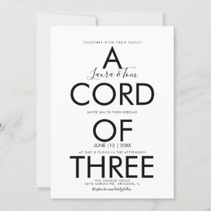 Invitation Typographie de l'Écriture Inspirante de la Bible M