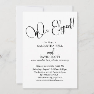 Invitation Typographie Élégante, Simple Moderne, "Nous nous s