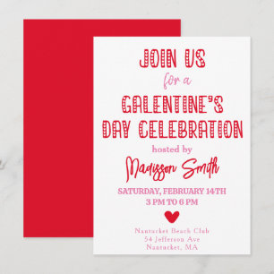 Invitation Typographie mignonne Célébration de la Saint-Galen