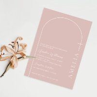 Typographie minimaliste croiser rose arche rose ba