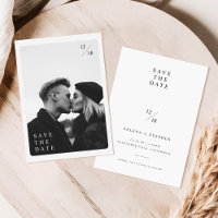 Typographie minimaliste Mariage photo Enregistrer 