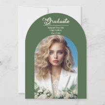 Typographie moderne Gras Gradué Olive Green Arch