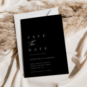 Invitation Typographie ultra-minimale Enregistrer la date   I