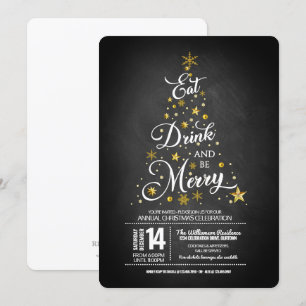 Invitation Typographie Whimsical Noël