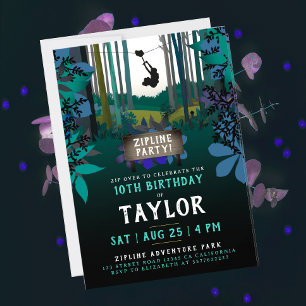 Invitation Tyrolienne Amusante de Nature Turquoise Fête Avent