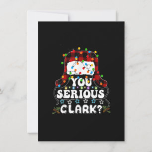 Invitation U Serious Clark vacances de Noël laid Noël