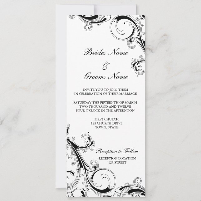 Invitation uc filagreement 3,5 x 9 BGuppercase (Devant)