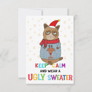 Invitation Ugly Sweater party invitation, Christmas party